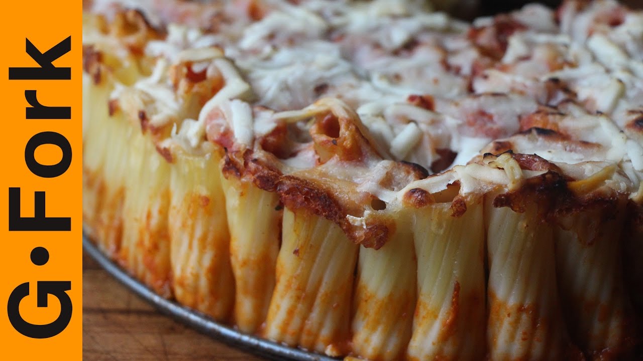 Comfort Food Heaven - Rigatoni Pasta Pie - GardenFork