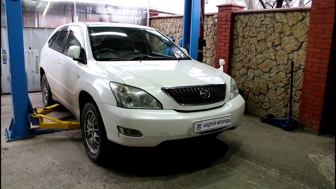 Результат незатянутого колеса Замена шпилек Toyota Harrier Тойота Харриер 2004 года