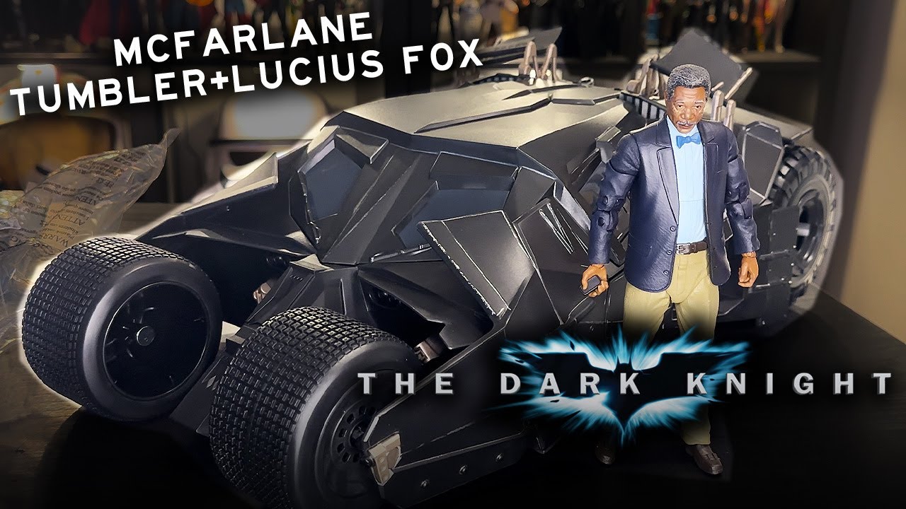MCFARLANE 'THE DARK KNIGHT' TUMBLER + LUCIUS FOX TOY REVIEW!