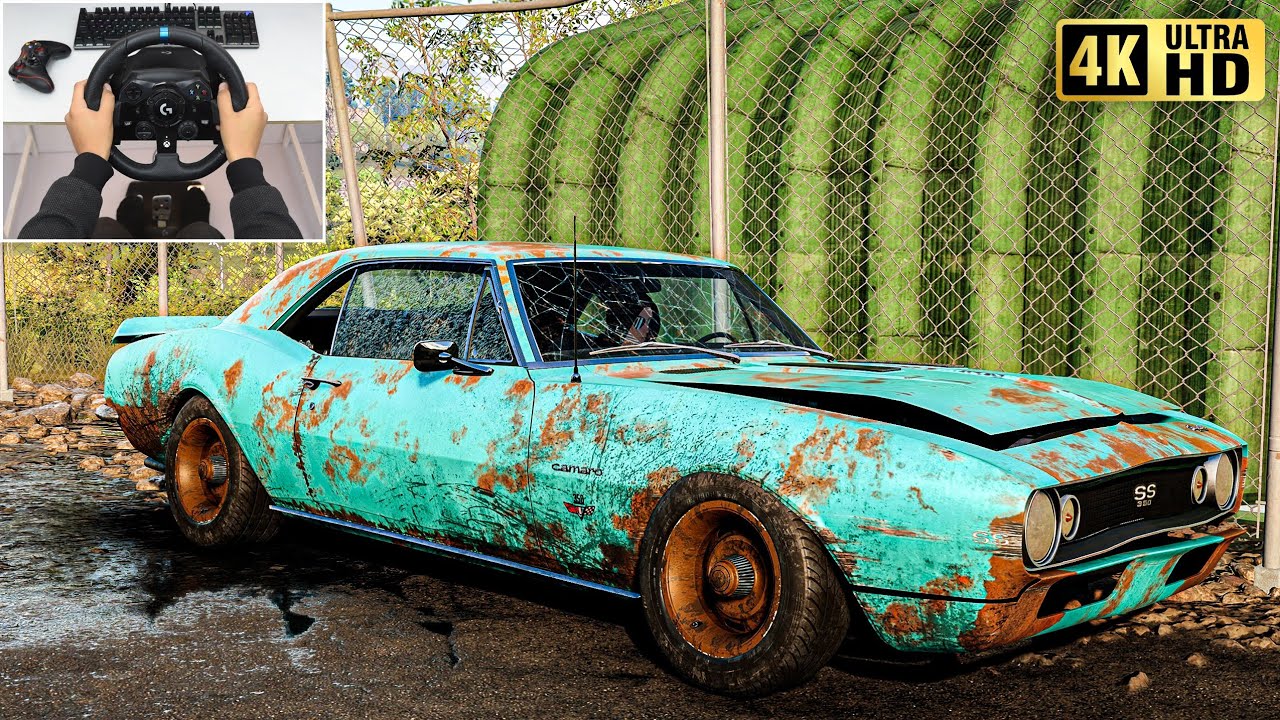 Rebuilding a CHEVROLET CAMARO SS 1967 in NFS Unbound - Logitech G923
