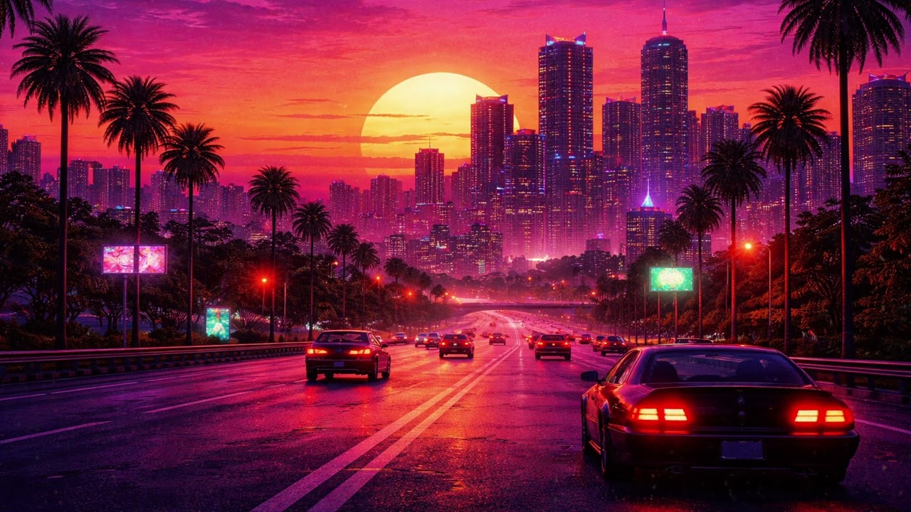Retro Sunset Drive – 80s Synthwave Instrumental