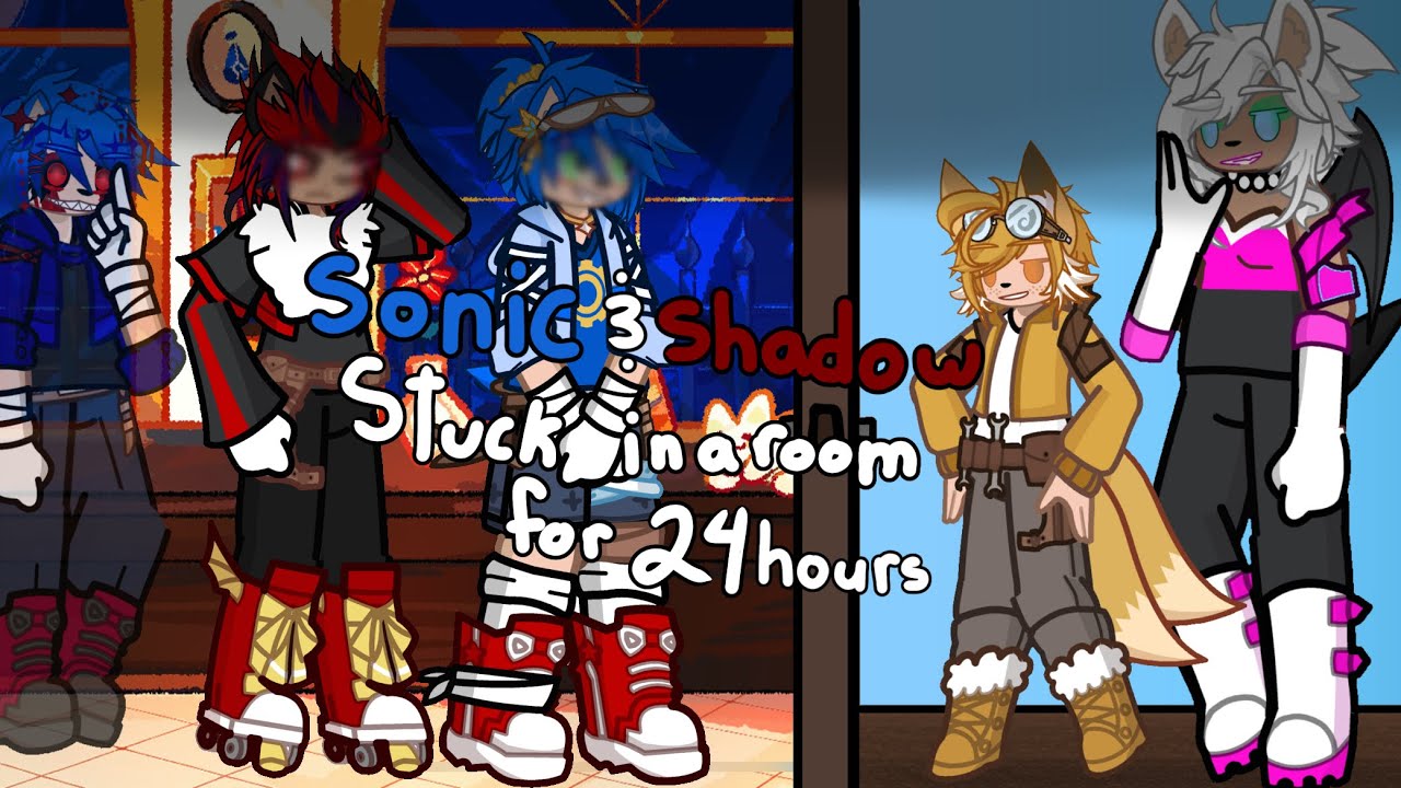 If Sonic & Shadow were stuck in a room for 24 hours || STH || Sonadow ||WARNING⚠️|| Wolfieships U|14