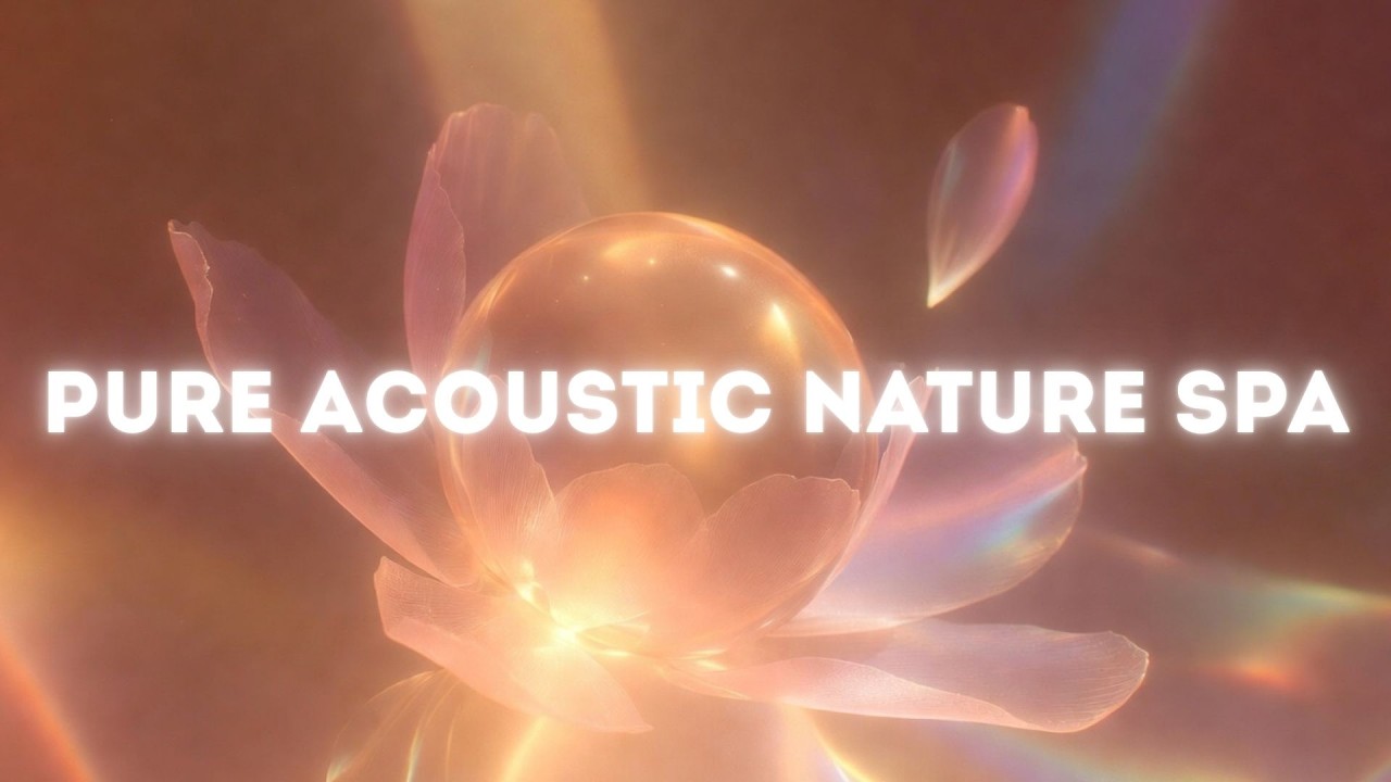 5 Hours Pure Acoustic Nature Spa • Wooden Flute, Felt Piano, Harp & Real Forest Ambience