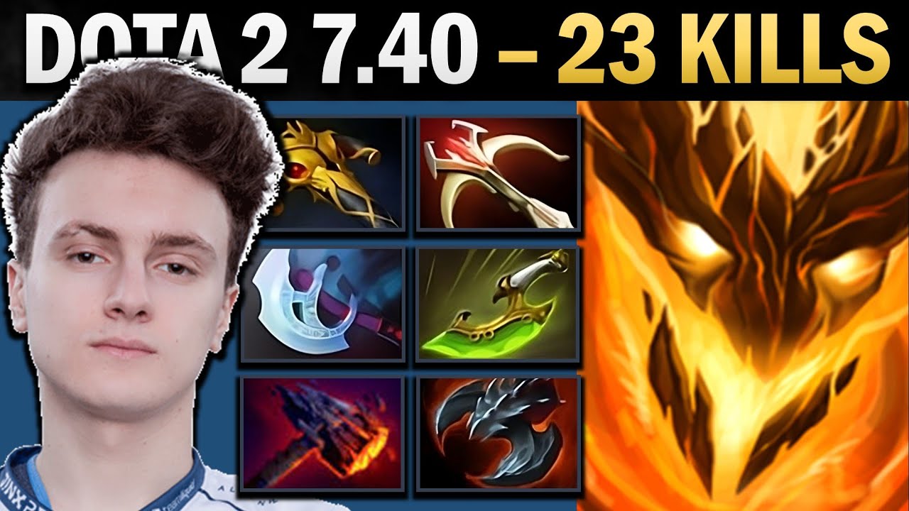 Shadow Fiend with 23 Kills and 1000 GPM - Dota 7.41