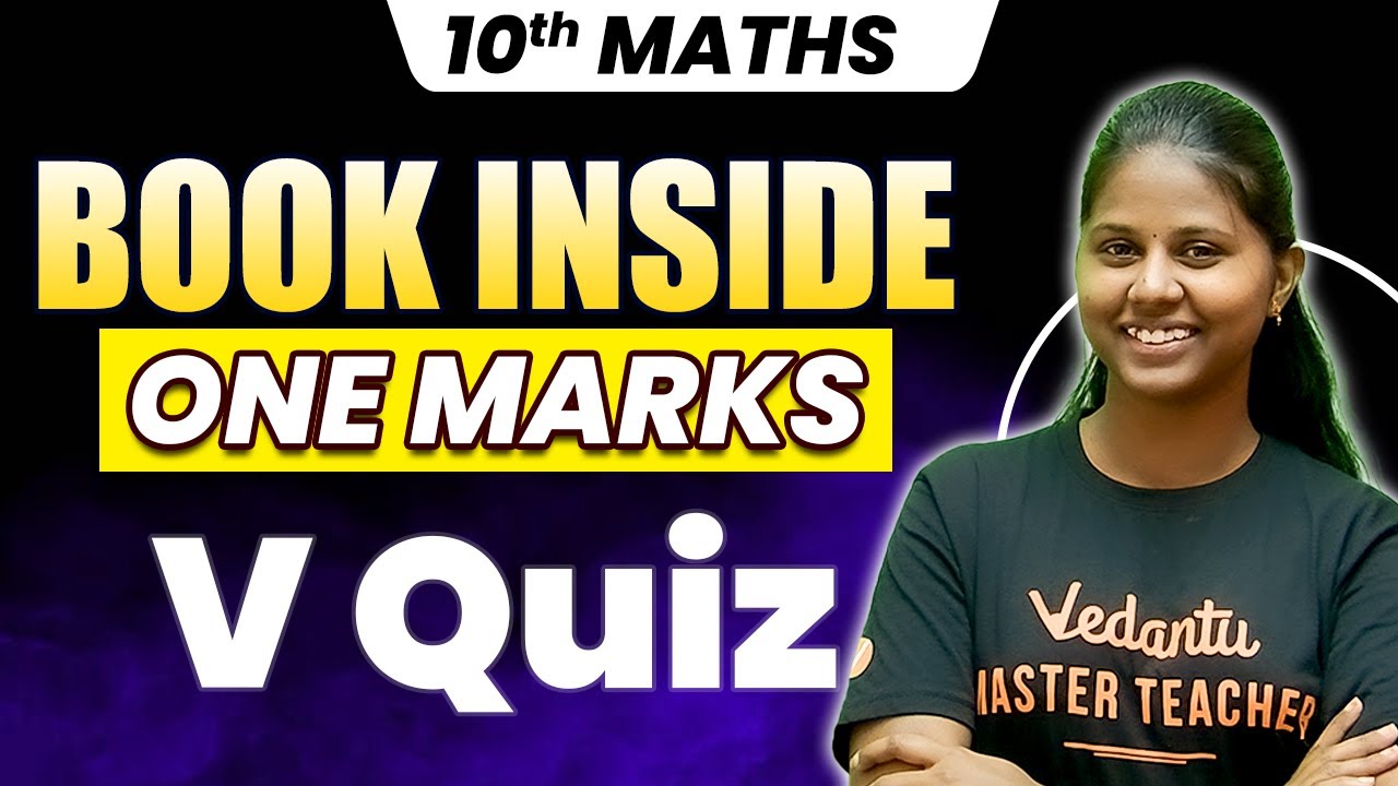 10th Maths | Book Inside One Marks Quiz | Janasruthi Ma'am