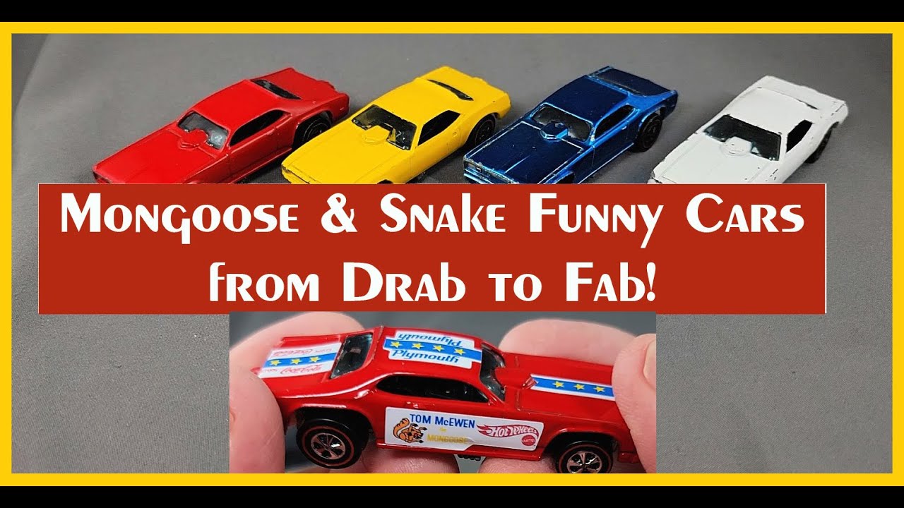 Mongoose & Snake Funny Cars - From Drab to Fab!