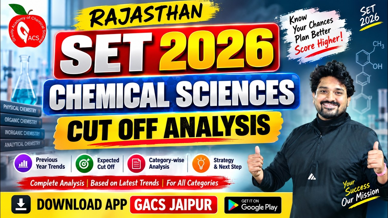 Rajasthan SET 2026 | Chemical Sciences | Cut Off Analysis | Expected Cut Off | Marks कितने? | GACS