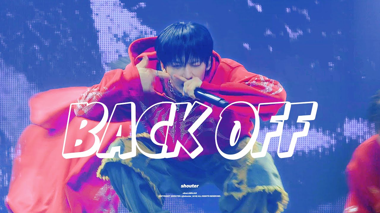 250503 xikers 2025 WORLD TOUR [Road to XY : Enter the Gate] IN SEOUL BACK OFF  MINJAE foucs 4K