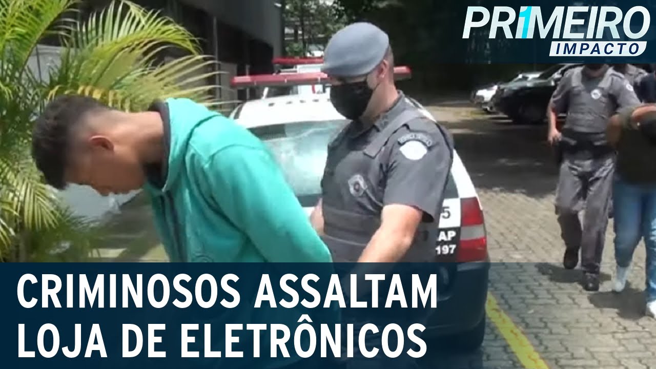 Quadrilha é presa após roubar mais de 100 celulares em shopping | Primeiro Impacto (21/01/21)