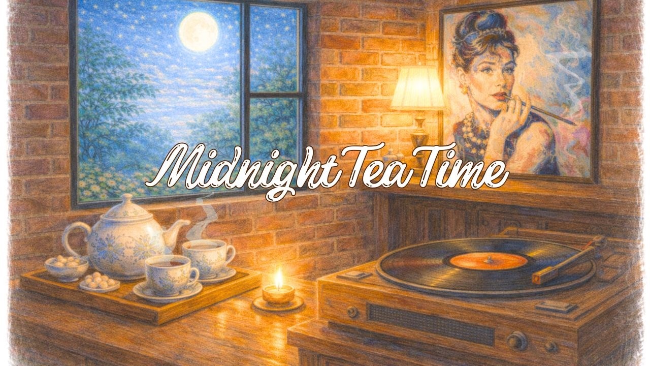 Moonlight Tea House, Tea, Friends, Relax 🌙 Late Night R&B Chill Playlist ♬