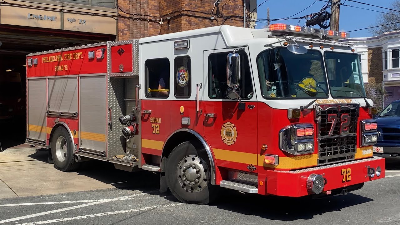 PHILADELPHIA FIRE DEPARTMENT SQUAD 72 RESPONDING