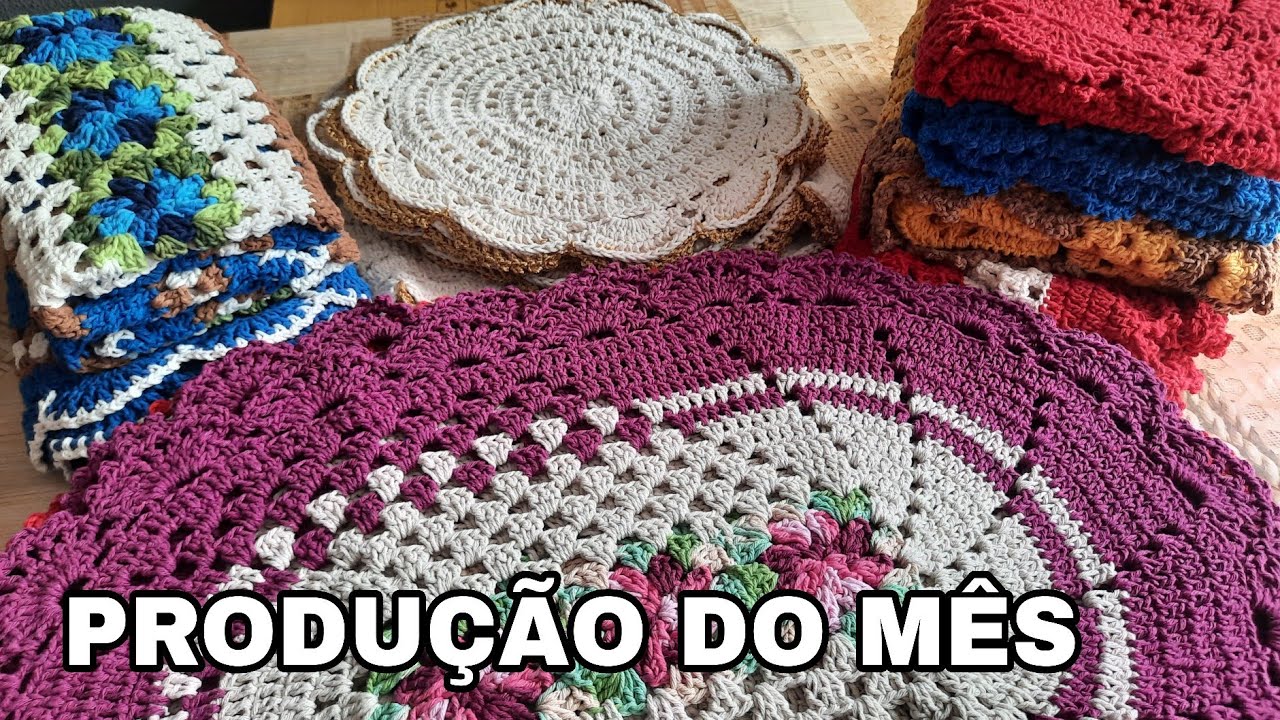 MUITAS PEÇAS LINDAS NESSA PRODUÇÃO DO MÊS 🥰  #produção #janeiro #crochet #artesanato 