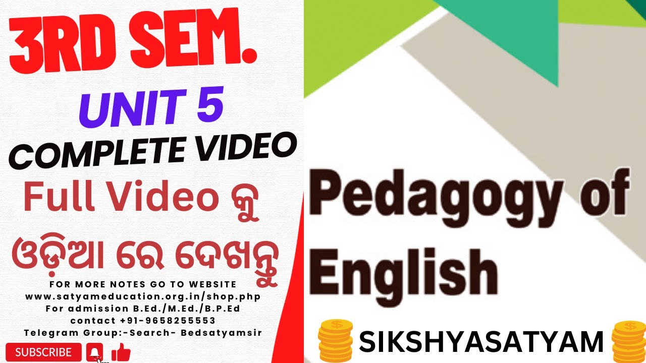 3RD SEM UNIT 5 ENGLISH COMPLETE VIDEO