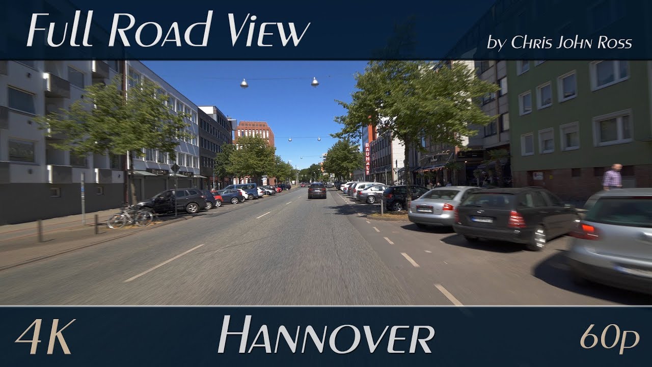 Hannover, Germany: Mitte - Brühlstraße, Otto-Brenner-Straße, Celler Straße - 4K (UHD/2160p/60p)