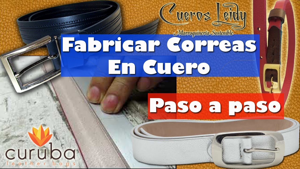 Proceso de fabricación de una correa en cuero