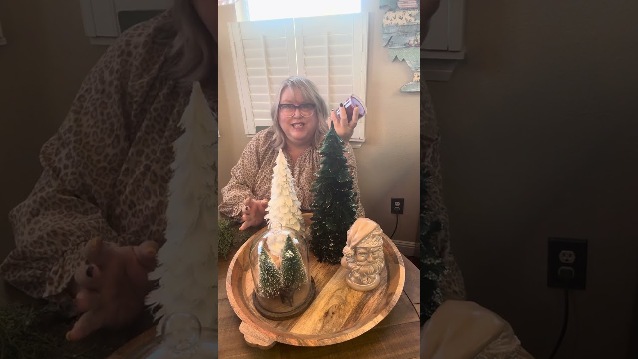 Christmas tray decor and styling