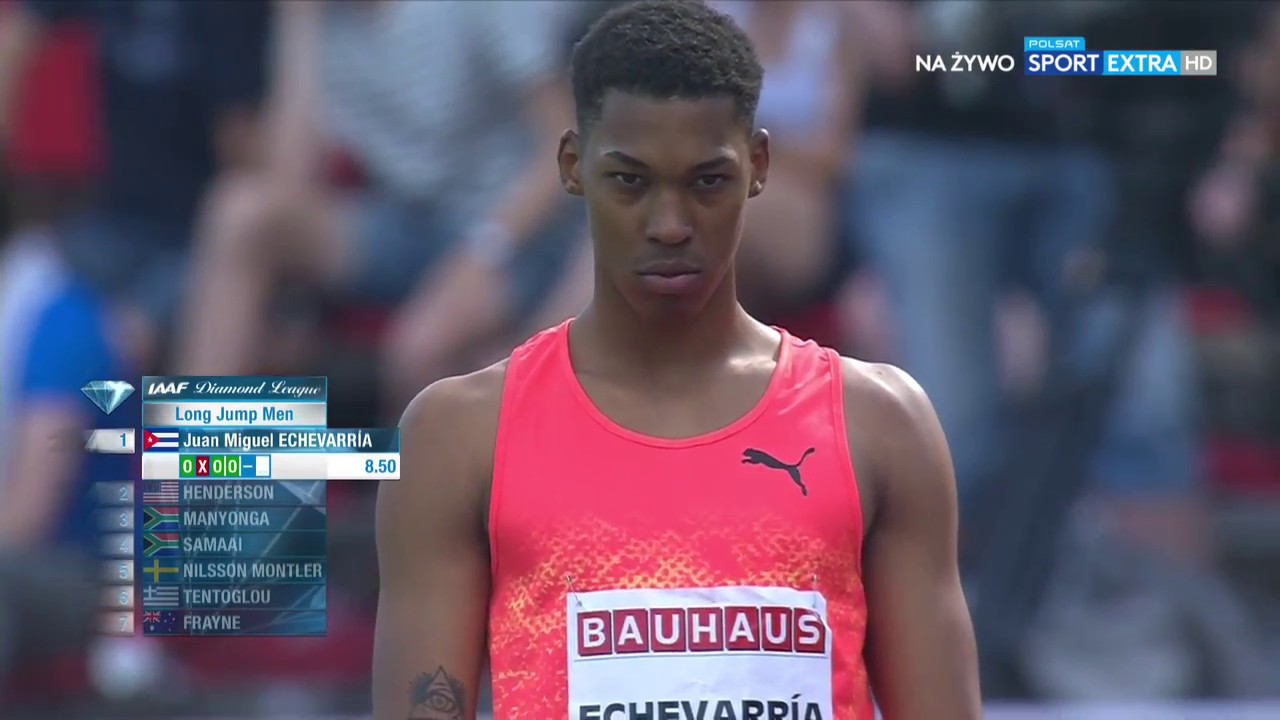 Men Long Jump 8.83см.  Juan Miguel Echevarria.  Stockholm.  10 june 2018