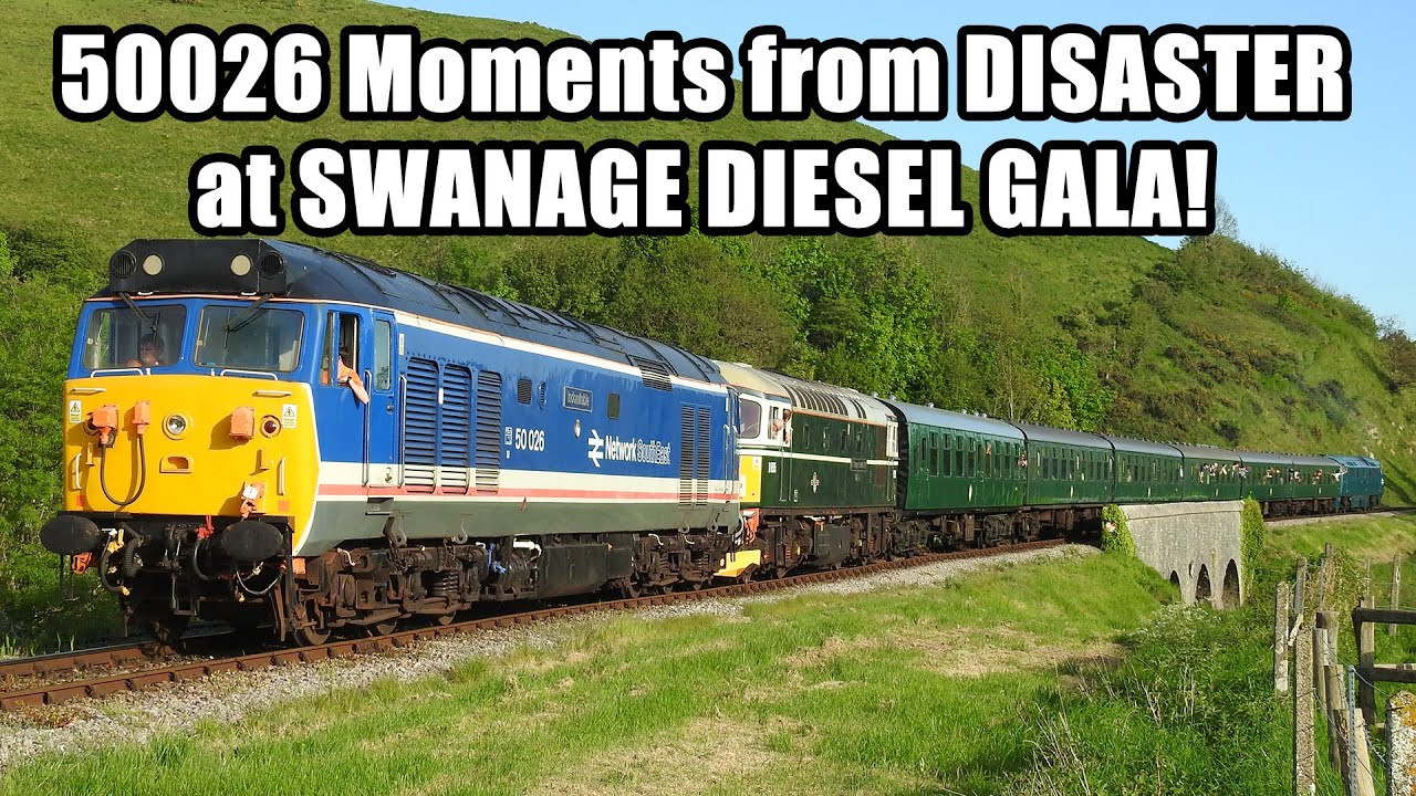50026 &lsquo;Indomitable&rsquo; Moments from DISASTER | Swanage DIESEL GALA | 11.05.2024