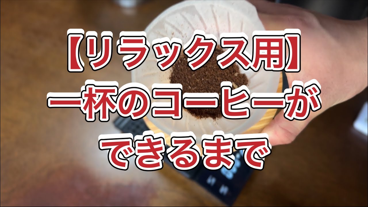 【安らぐ動画】一杯のコーヒーができるまで
