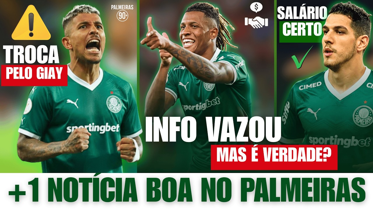 SALÁRIO DE NINO ACERTADO? DANILO VOLTA À PAUTA E +1 NOTÍCIA BOA NO PALMEIRAS HOJE!