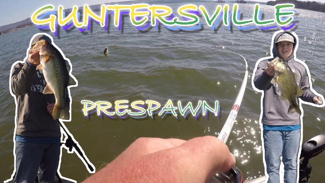 March PRESPAWN on GUNTERSVILLE LAKE