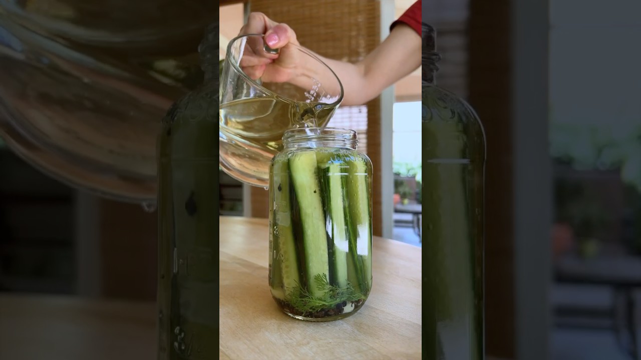 как приготовить 🥒🫙 Домашние соленые огурцы