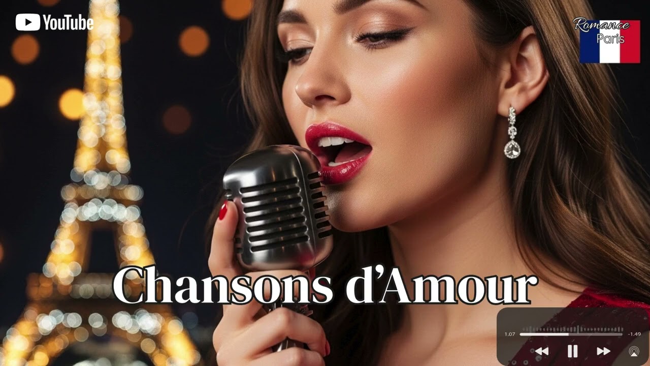 French Love Songs Café Style ☕ Romantic Paris Nights