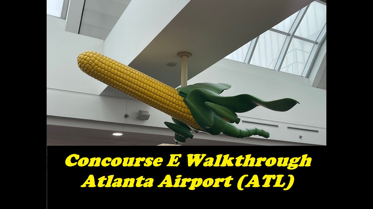 Atlanta Airport (ATL) - Concourse E Walkthrough