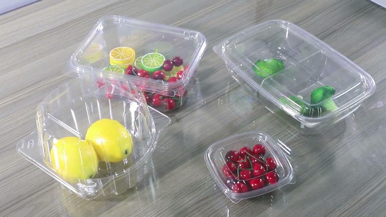 High-quality - Ultra-clear durable PET material plastic food containers & lids