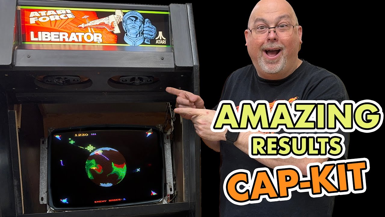 Servicing a Monitor on Atari Force Liberator -  Electrohome G07 CBO Cap Kit
