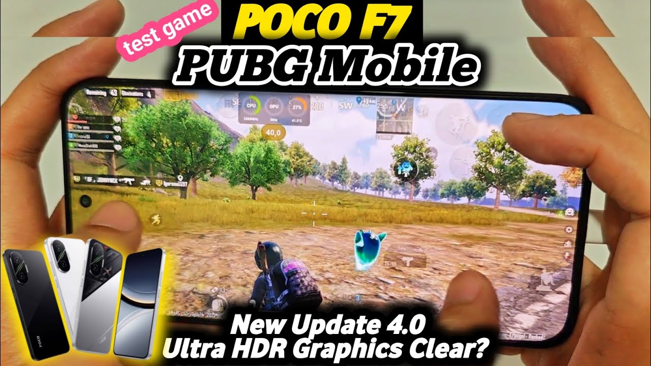 POCO F7 Test Game PUBG Mobile UltraHDR Graphics New Update 4.0 | Full Handcam