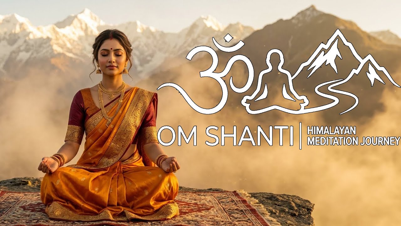 🕉️ Om Shanti: Himalayan Meditation Music with Sitar, Peaceful Chants & Flute | Deep Relaxation