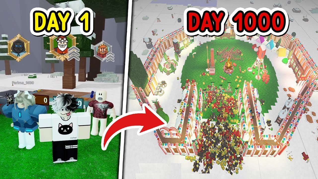 สร้างฐานสุดแกร่ง!! ป้อมปืนปะทะลัทธิ 1000วัน | Roblox 99คืนในป่า EP.24