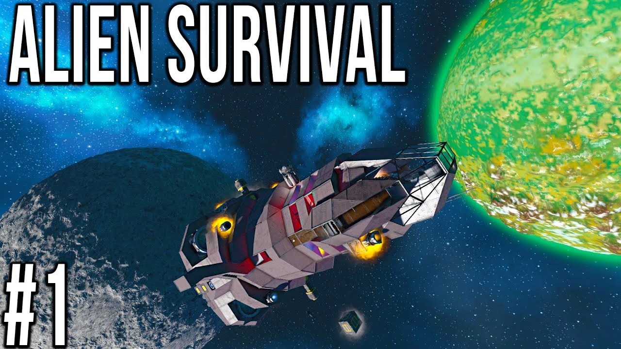 Space Engineers - ALIEN SURVIVAL - Ep 1 - Spiders!!!