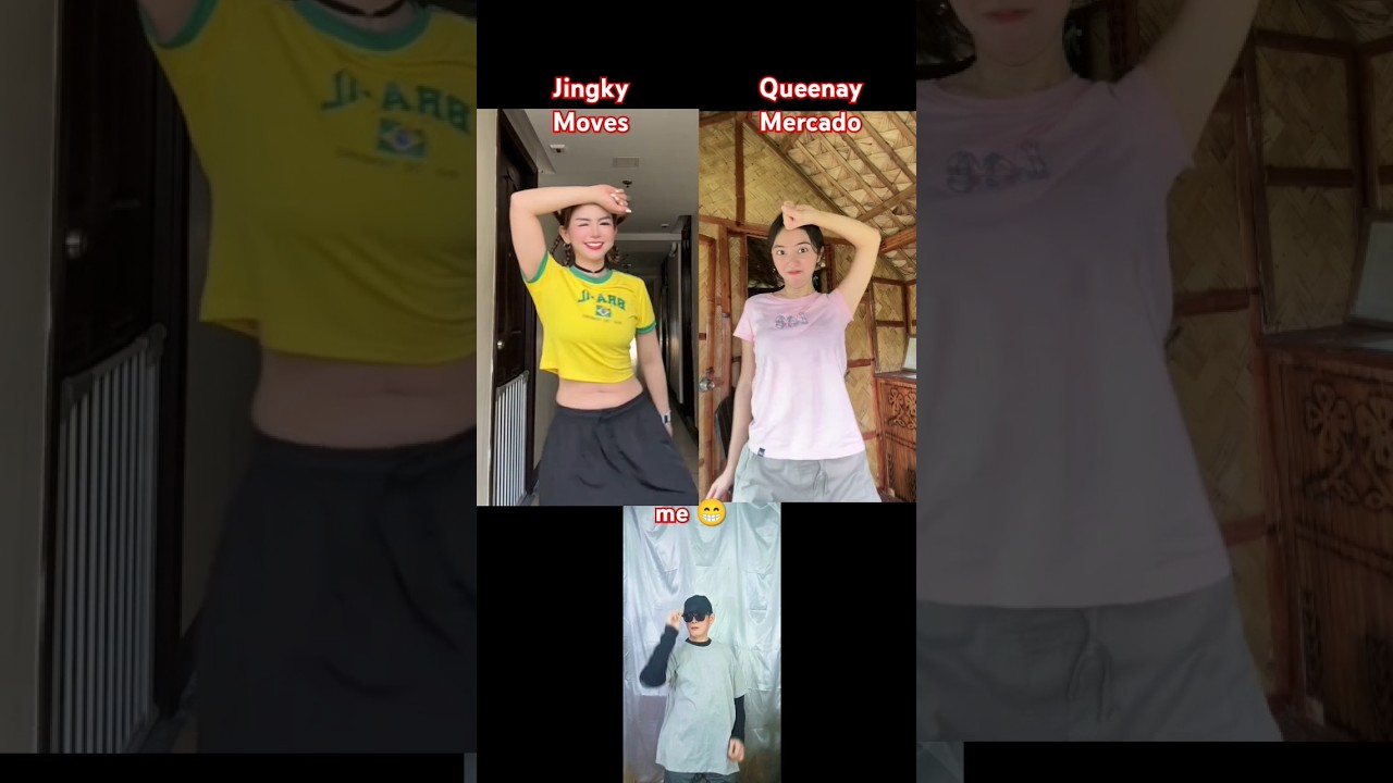 Totoy Bibbo TikTok dance trend 9 - Queenay Mercado vs. Jingky Moves #ytfeedshorts #shorts