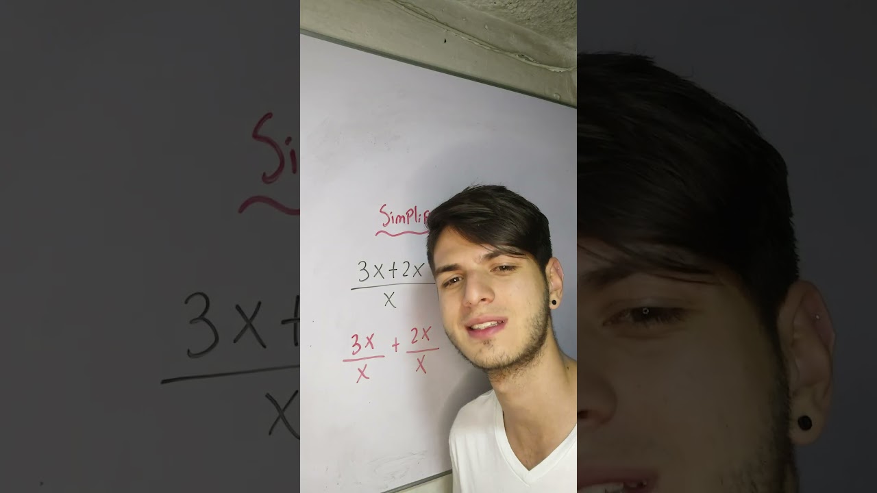 Simplificaci&oacute;n de fracciones algebraicas #matematica #viral