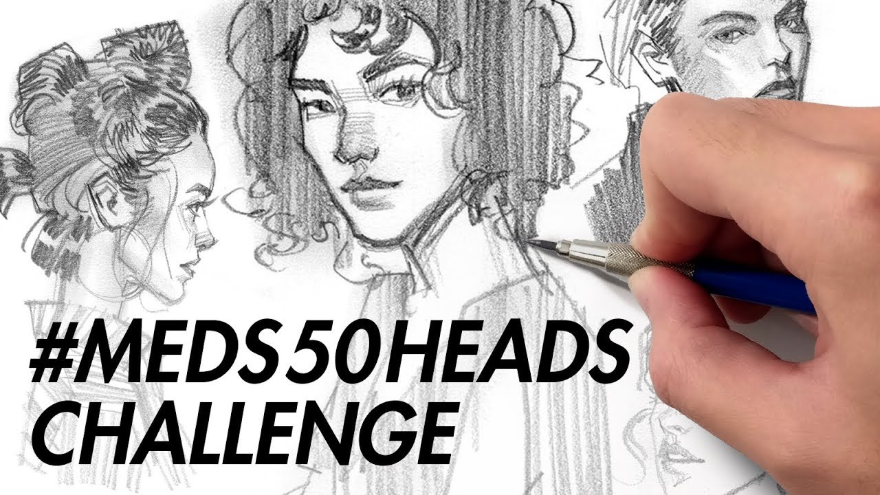 #MEDS50HEADS CHALLENGE | Drawing Timelapse by Dylan Choonhachat