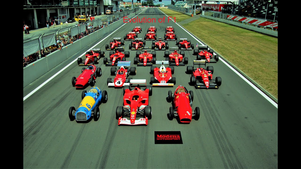The Evolution of the F1 Car! From the 50's to 2015!!!