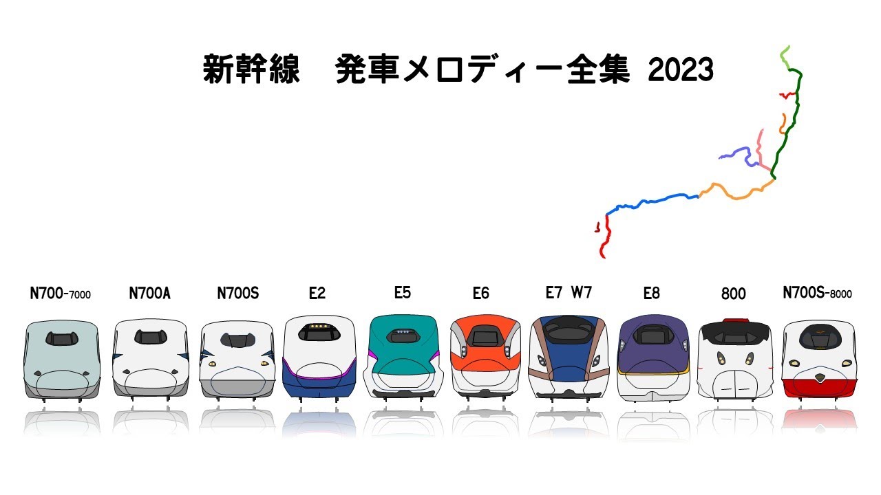 新幹線 発車メロディー全集 (2023年度版)