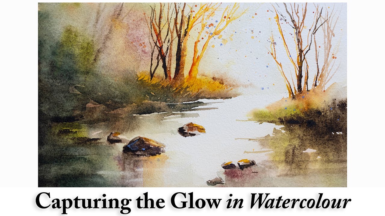 How to Paint Luminous Light and Create Depth in a Watercolour Landscape | Loose Expressive Style