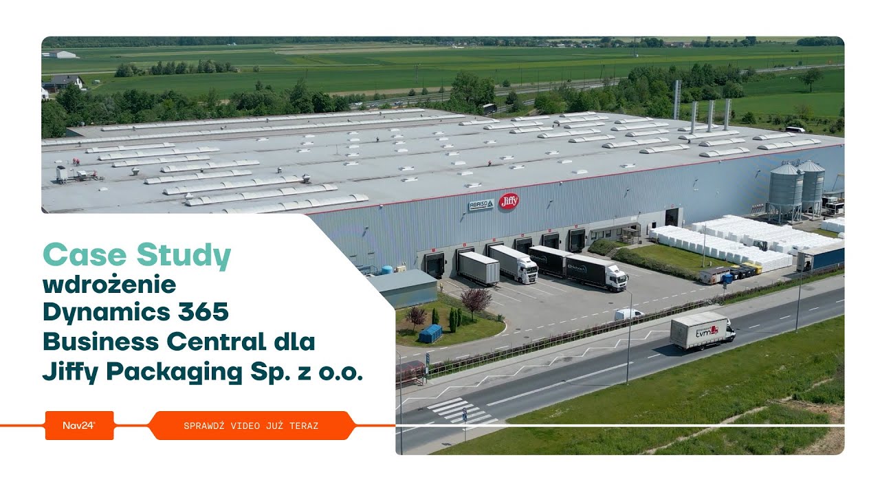 Case Study z wdrożenia systemu ERP Microsoft Dynamics 365 Business Central w Jiffy Packaging