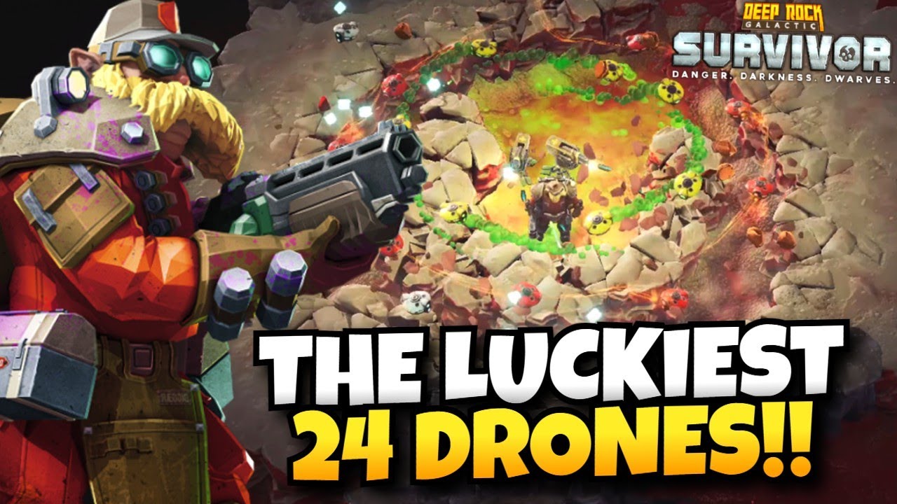 RECORD BREAKING 194 Luck and 24 Drone Armada! | Deep Rock Galactic: Survivor