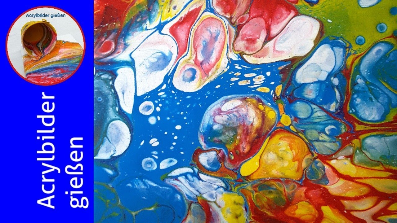 Acryl Fließtechnik: GROẞE Zellen bekommen & behalten 7 Tricks 🎨 Getting & Keeping HUGE Cells) (120)