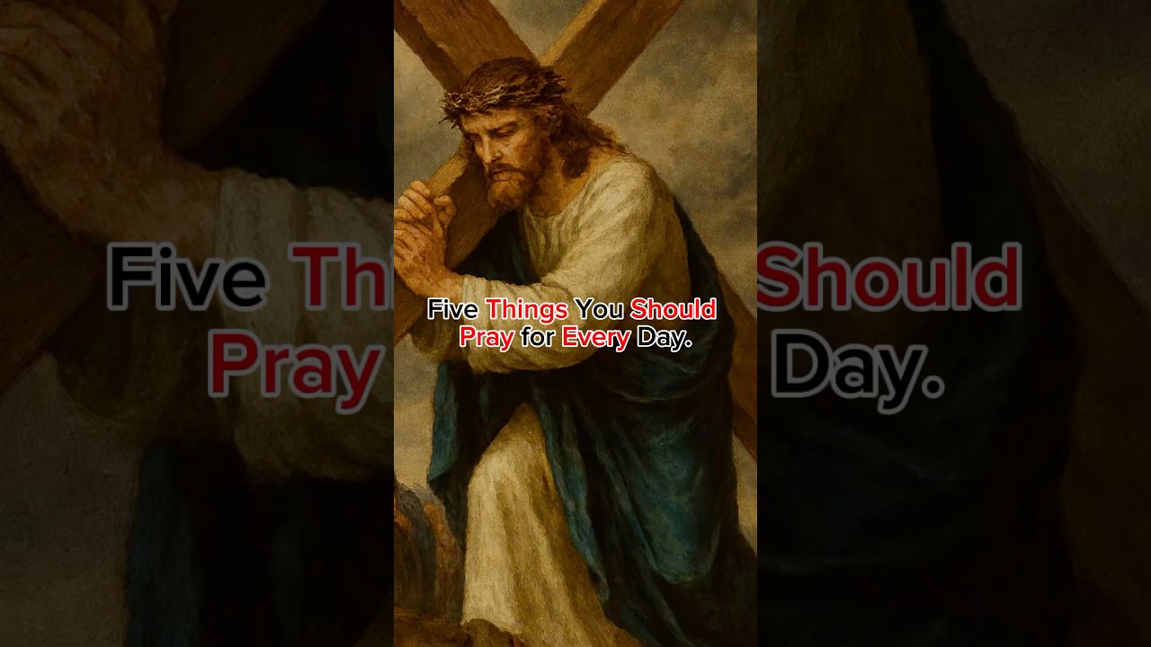 Five things you should pray for every day. 
