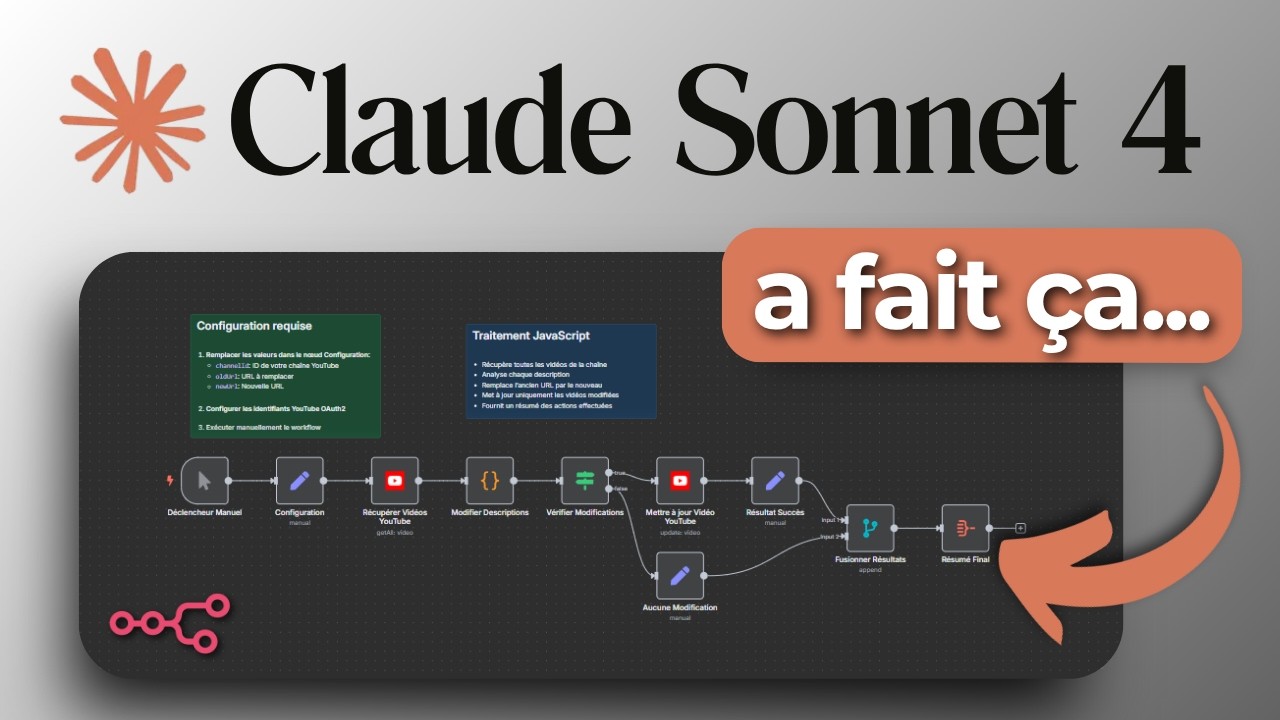 Claude 4 m’a Construit un Agent IA COMPLET sur n8n … du Premier Coup !
