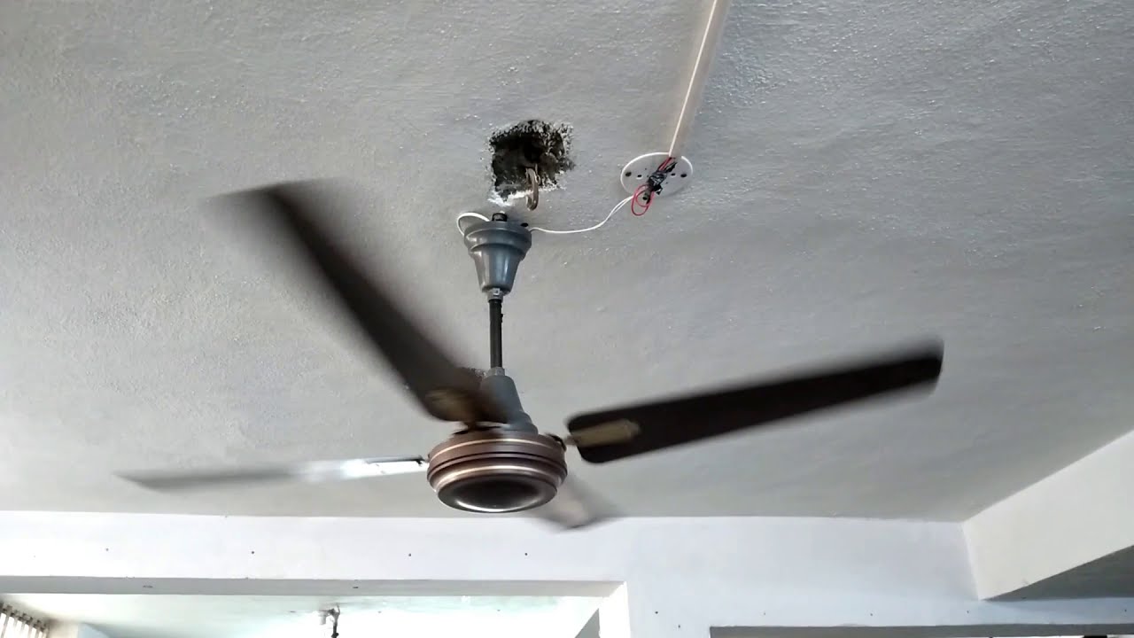 1980's Crompton Greaves Dec'Air 4 Blades Ceiling Fan  48 Brown Fan   No 2