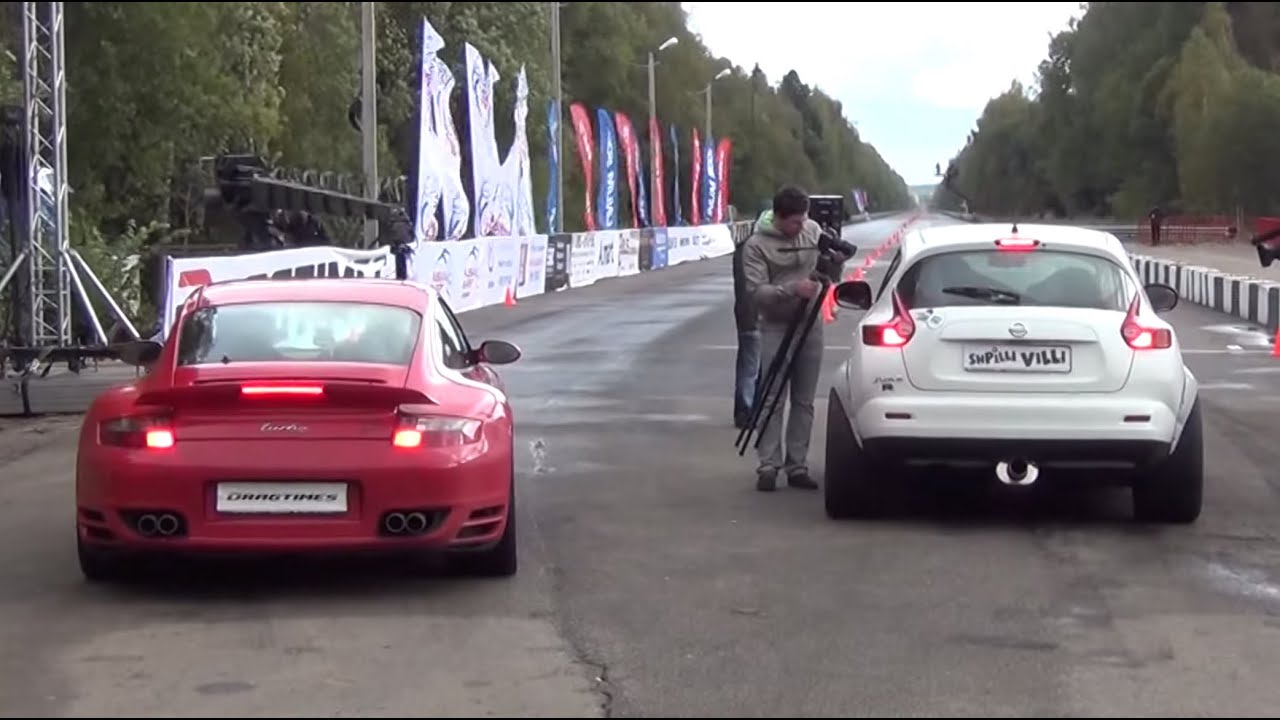 700 HP Nissan Juke R vs. 900 HP Porsche 911 Turbo. Unlim 500+