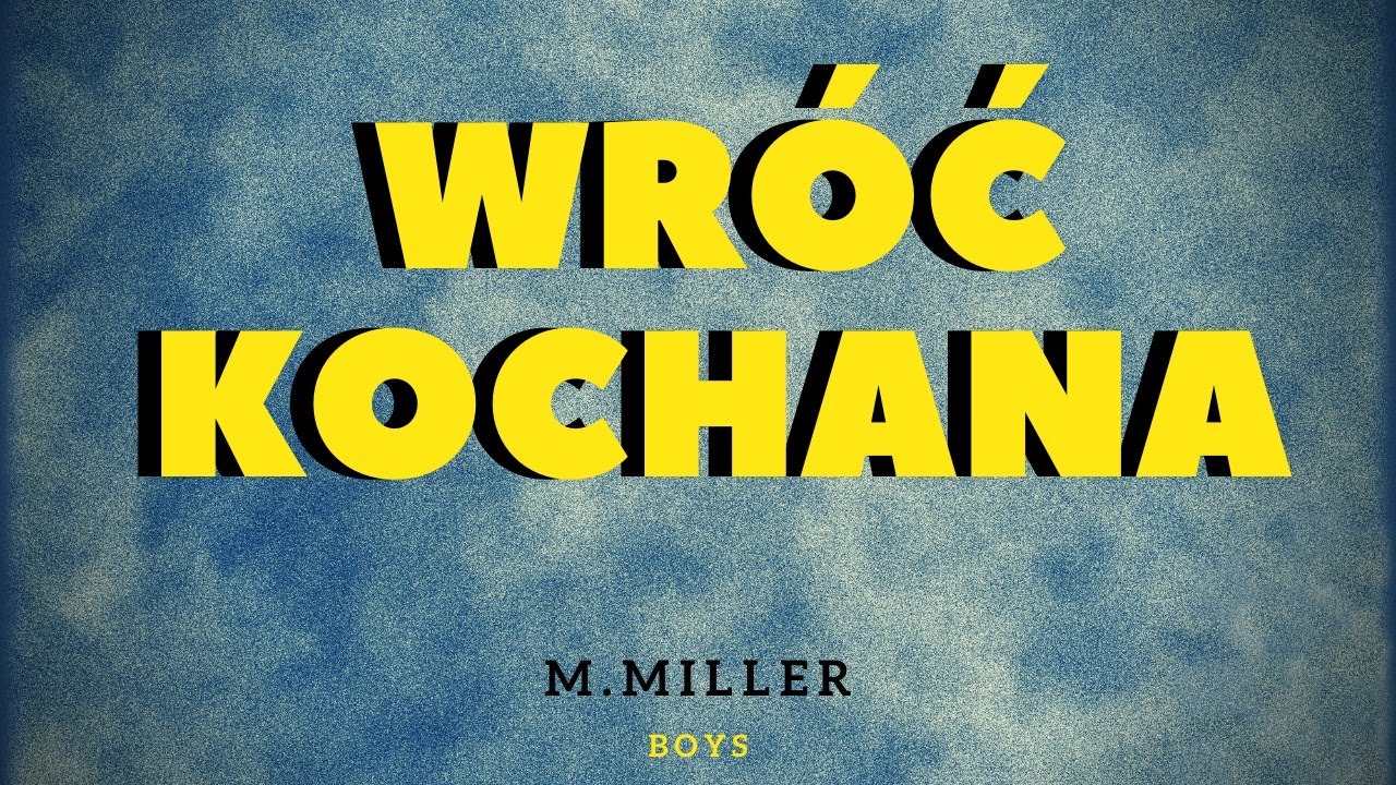 Arek Kopaczewski - Wróć kochana (z rep. M. MILLER / BOYS) [Studio Video] 1999