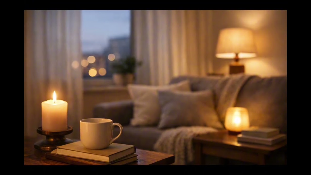 Quiet Indoor Ambience 🌙Soft Background Music for Calm Moments (1 Hour)