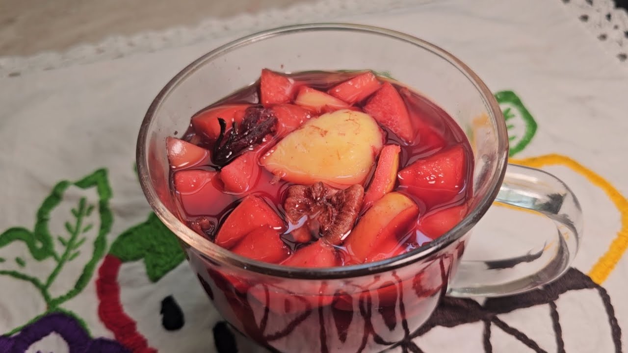 PONCHE DE FRUTAS delicioso, para temporada de frío 